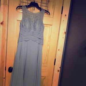 Azazie Dusty Blue Bridesmaid dress - Marie
